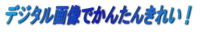 デジタル画像でかんたんきれい!