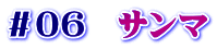 ＃０６　サンマ