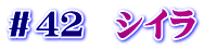 ＃４２　シイラ